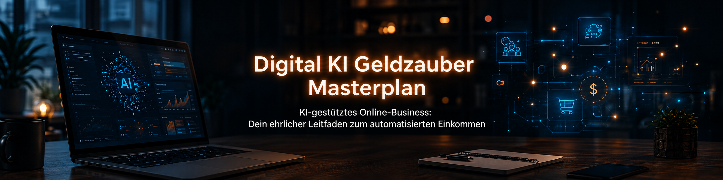 Titelbild Digital KI Geldzauber - Masterplan